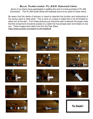 PL-259 Bulk Guide Sheet